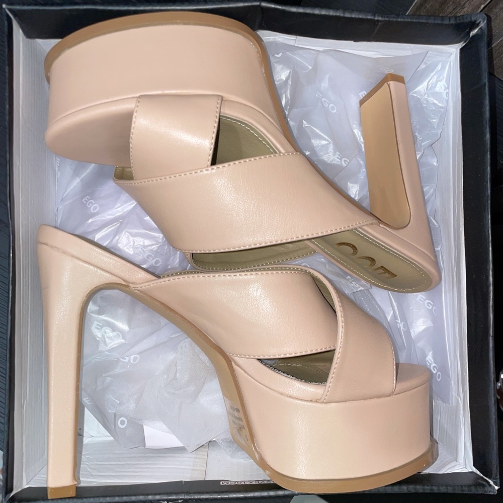 Nude sexy heels